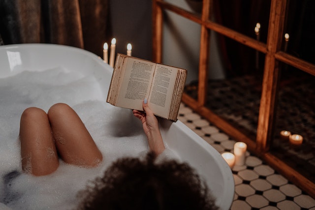 Take a relaxing bath to raise vibration