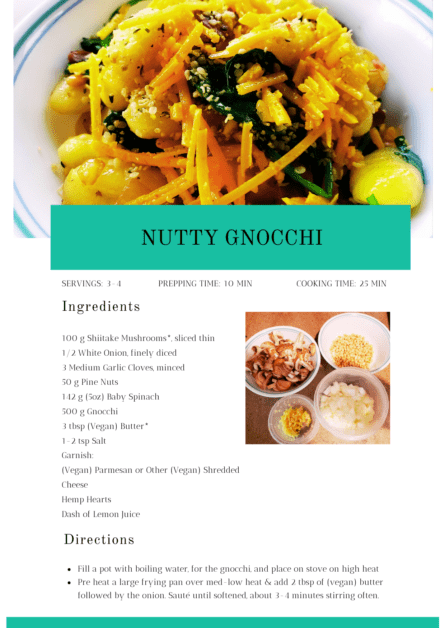 nutty gnocchi recipe