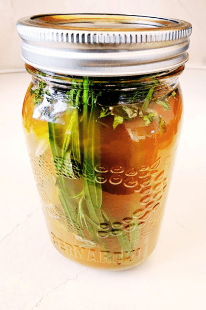 apple cider vinegar hair infusion